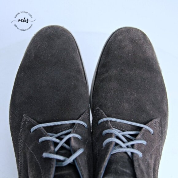 Cole Haan Grand Evolution Gray Suede Lace Up Chukka Boots Gray Men 9.5 - Picture 10 of 13